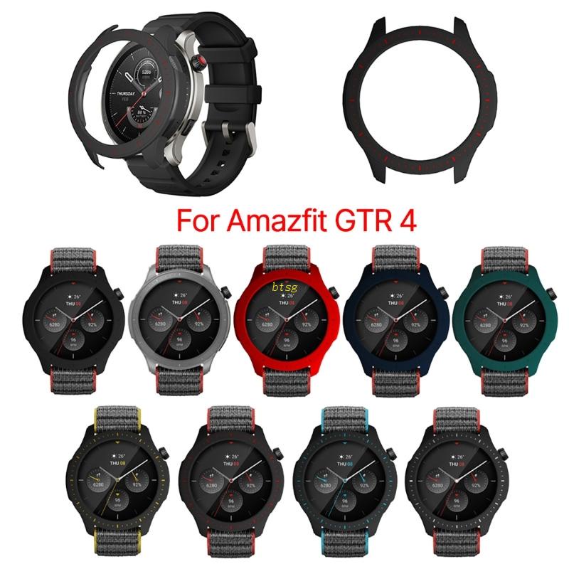 Btsg Untuk GTR 4 Smartwatch Pelindung Layar PC- Cover Scratch-resist Film Bumper-Cangkang