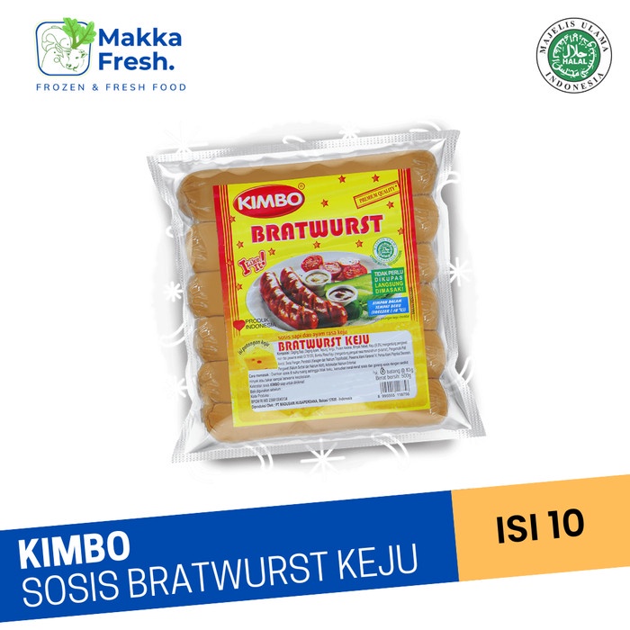 

kimbo sosis bratwurst keju atau lada hitam 500 gr