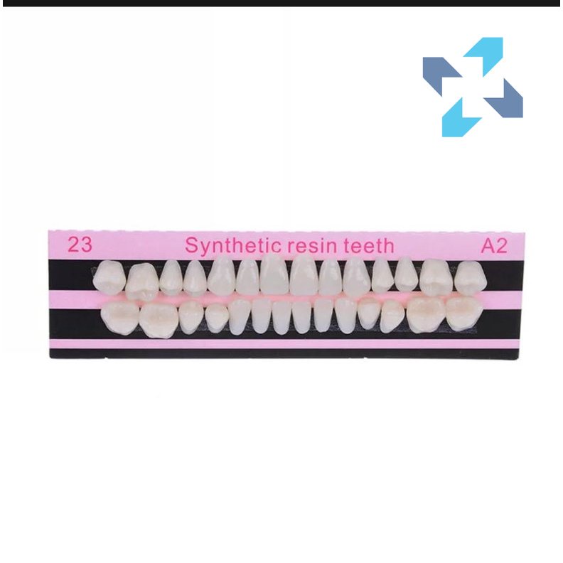 gigi palsu gigi akrilik set dental warna A2