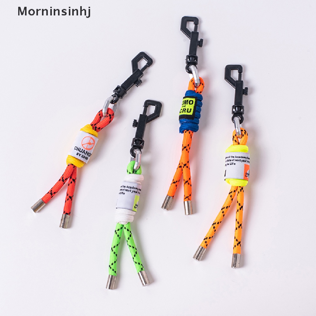 Mornin al Buclke Fluorescent Braided Key Lanyard Climbing Hook/Hiasan Tas/Case Handphone Tali Gantungan Kunci Tali Pendek id