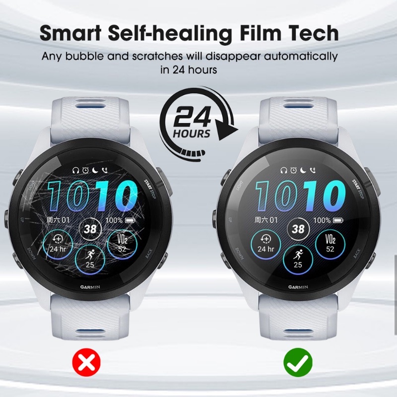 Berkualitas Tinggi Mudah Dipasang Mudah-Penghapusan TPU Watch Screen Protector Tahan Ledakan Ultra-clear Sangat Indah Hidrasi Film Untuk Garmin Forerunner265