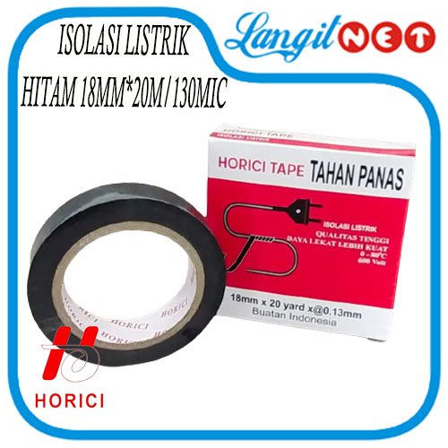 HORICI041 LISTRIK HITAM 18MM x 20Y 130MIC