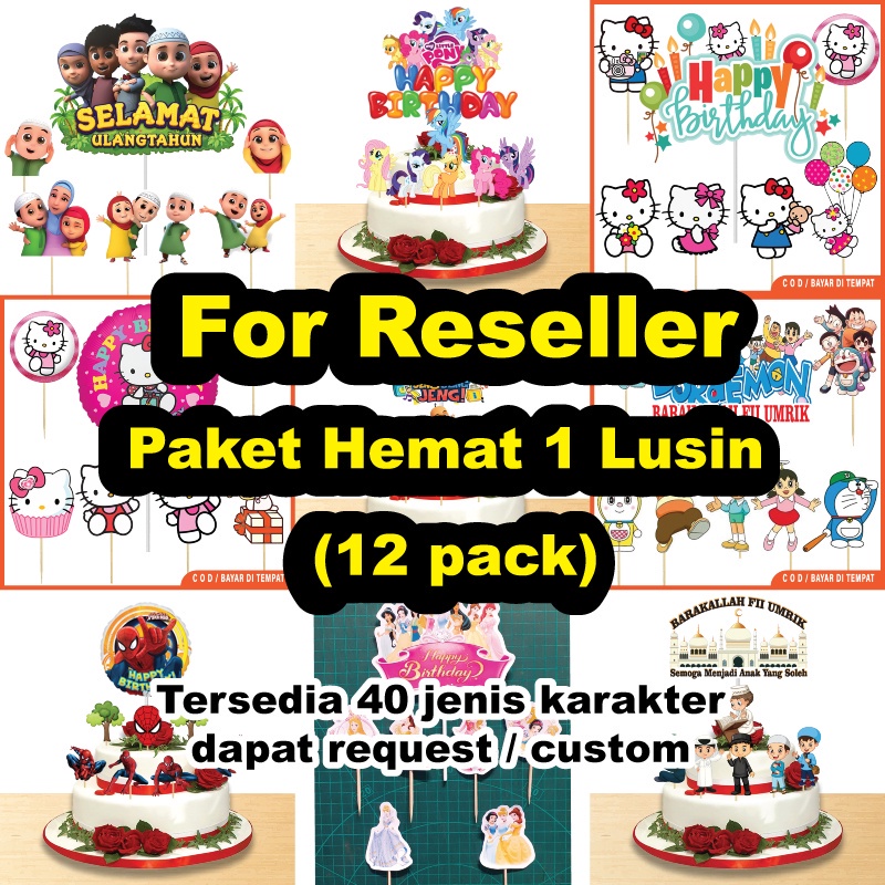 

Paket Hemat Untuk Reseller 1 Lusin Topper