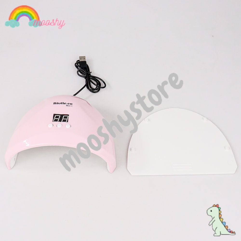 Mooshybeauty Pengering Kutek Kuku UV LED Nail Dryer 36W Pink - MS1Mini01