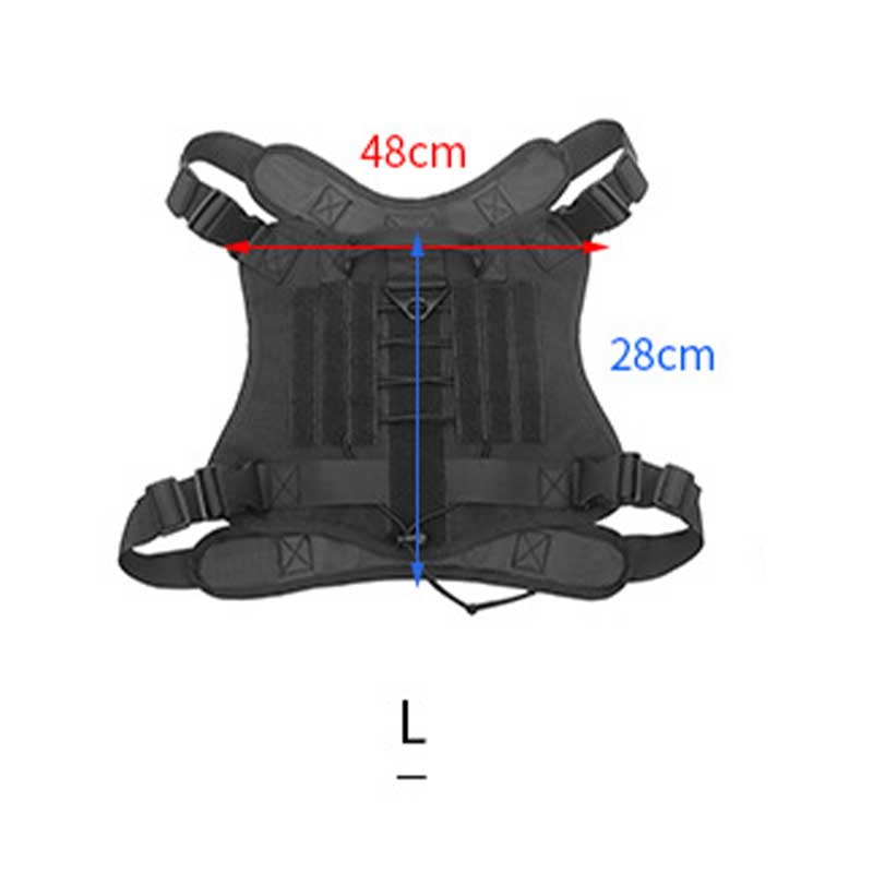 Rompi Anjing Polisi Tali Tuntun Harness Leash Anjing Besar Medium Rompi Anjing Pet Harness Dog Vest