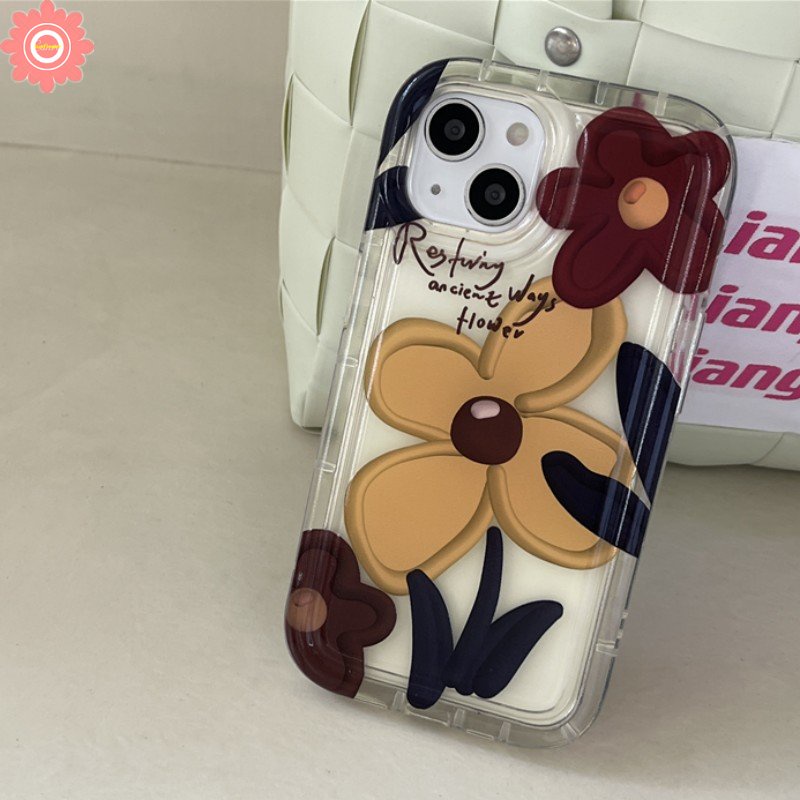 Ins Korea Spring Oil Painting Flowers Case Untuk Samsung A34 A54 A50 A12 A14 A32 A04s A51 A31 A21S A20S A52s A53 A22 A71 A10S A23 A52 A02s A03 A20 A13 A04 A50s A30s A04E A1 A03s A30