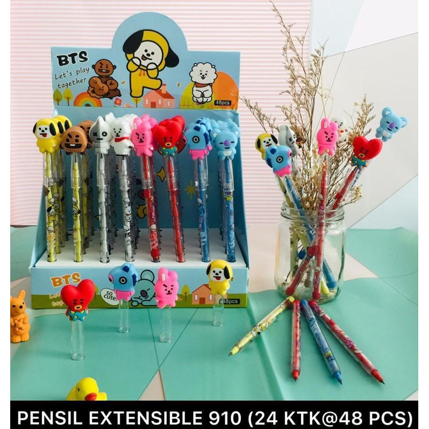 

PENSIL CABUT PASANG BENSIA SUSUN KARAKTER BTS/BT21 MURAH