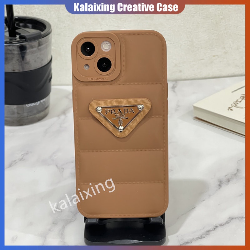 Casing Prada iPhone Ponsel Lembut Berbentuk Untuk Iphone14 Pro Max13 Pro 12 11 ProMax Xs Max Xr X Xs 7Plus 8Plus Casing Down Bentuk Jaket Back Cover