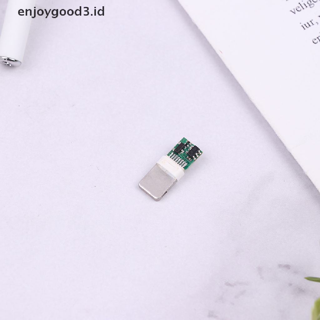 [Rready Stock] 1Set Colokan USB Dengan Papan Chip Male Connector welding Data OTG Line Interface DIY (ID)