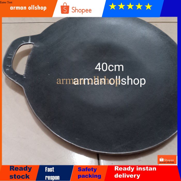 wajan martabak telur / loyang martabak telur 40cm plat baja tebal