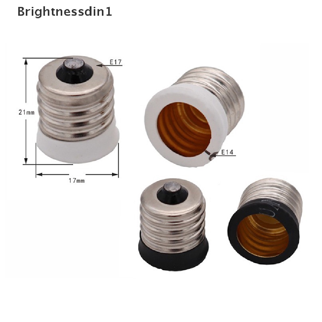 [Brightnessdin1] E17 Ke Eropa E14 Candelabra Base Socket LED Light Bulb Lamp Adaptor Holder Butik