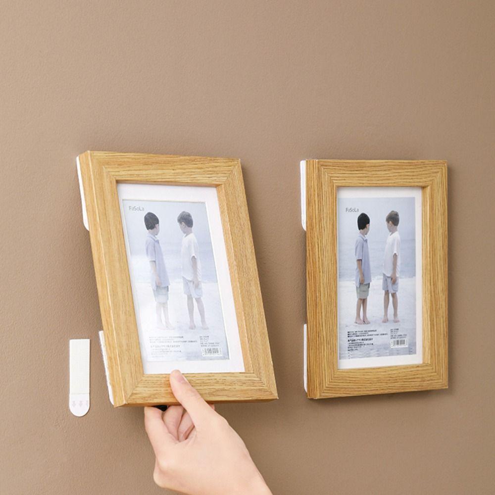 Lanfy Frame Strip Putih Removable Bebas Kerusakan DIY Non mark Sticky Hook