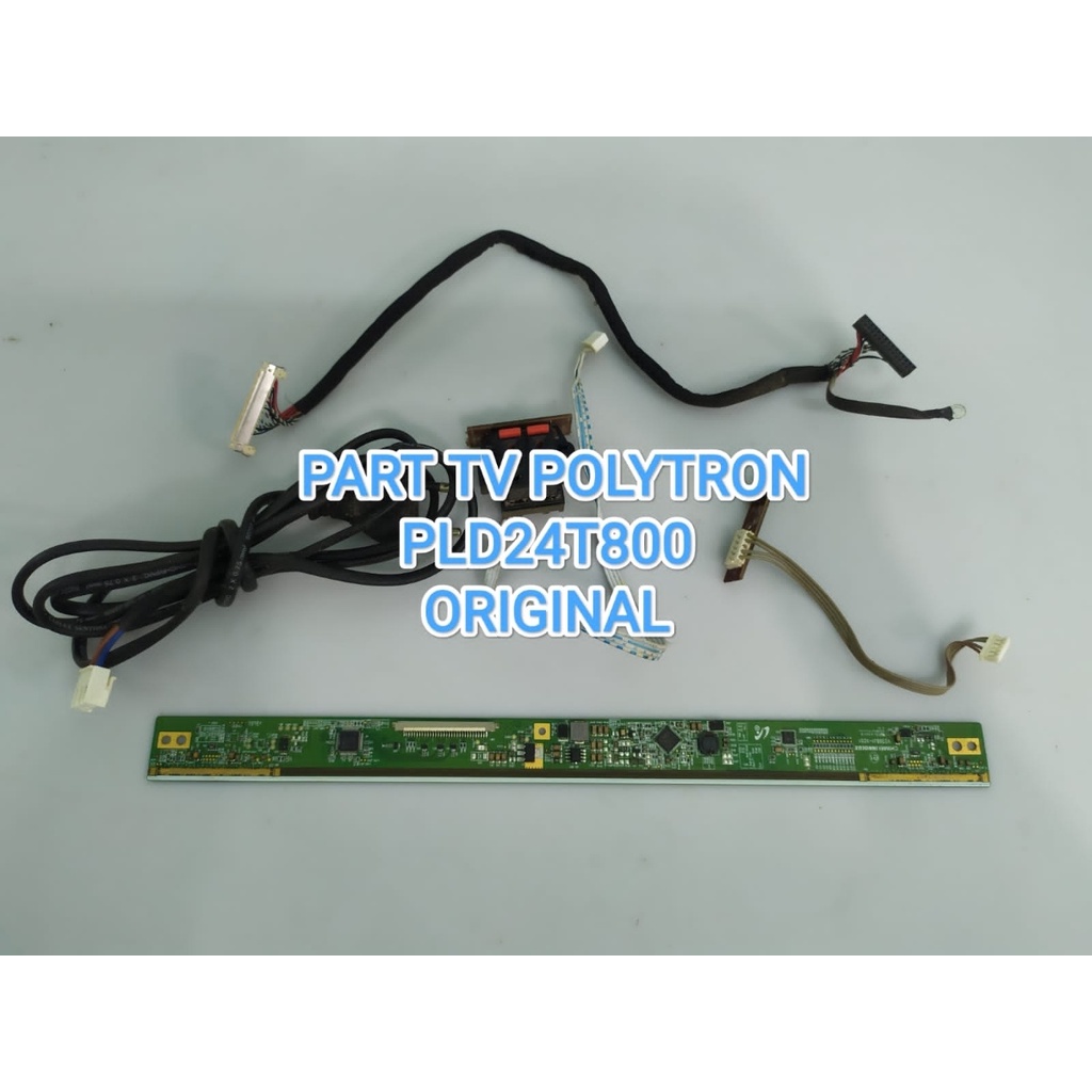 PAKET SPERPART TV POLYTRON PLD24T800 IR-TICON-LVDS-CABLE AC-T SPK ORIGINAL COPOTAN