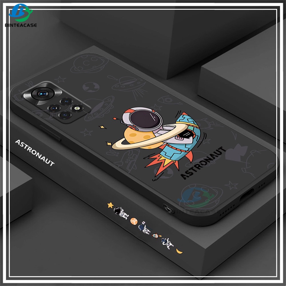 Casing hp Redmi Note 11S 11 Pro Redmi 10C 10A 9C 9T Note 10 5G Note 10S Note 9s Poco M3 Pro X3 Pro NFC Astronot Planet Kapal Silikon Lembut Case Binteacase