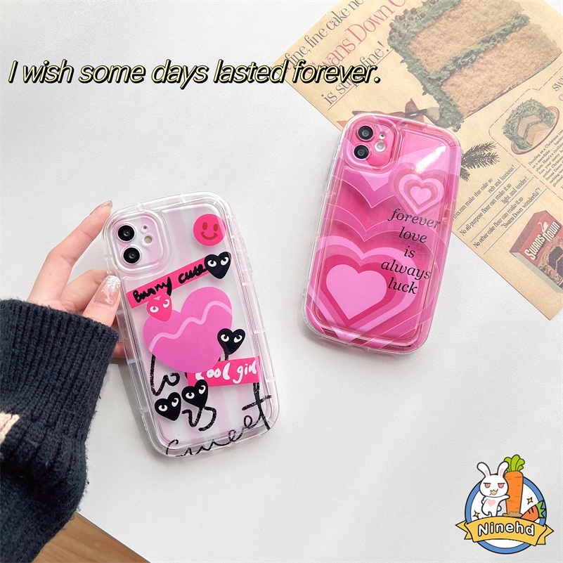 IPHONE Casing Kompatibel Untuk Iphone14 13 12 11 Pro Max X Xr Xs Max8 7 6 6s Plus SE 2020 ins Gadis Pedas Rose Red Love Silikon Fashion Phone Case Shockproof Menebal Airbag Soft Case