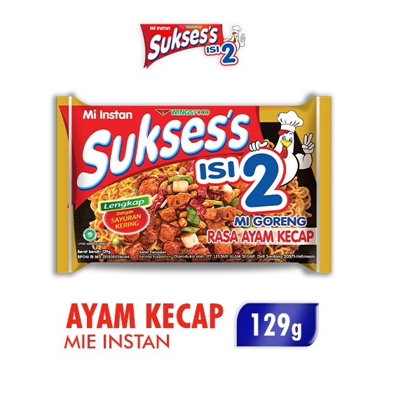 

MIE SUKSESS ISI 2 Suksess Mie Instan Goreng Ayam Kecap 129 gr ORIGINAL