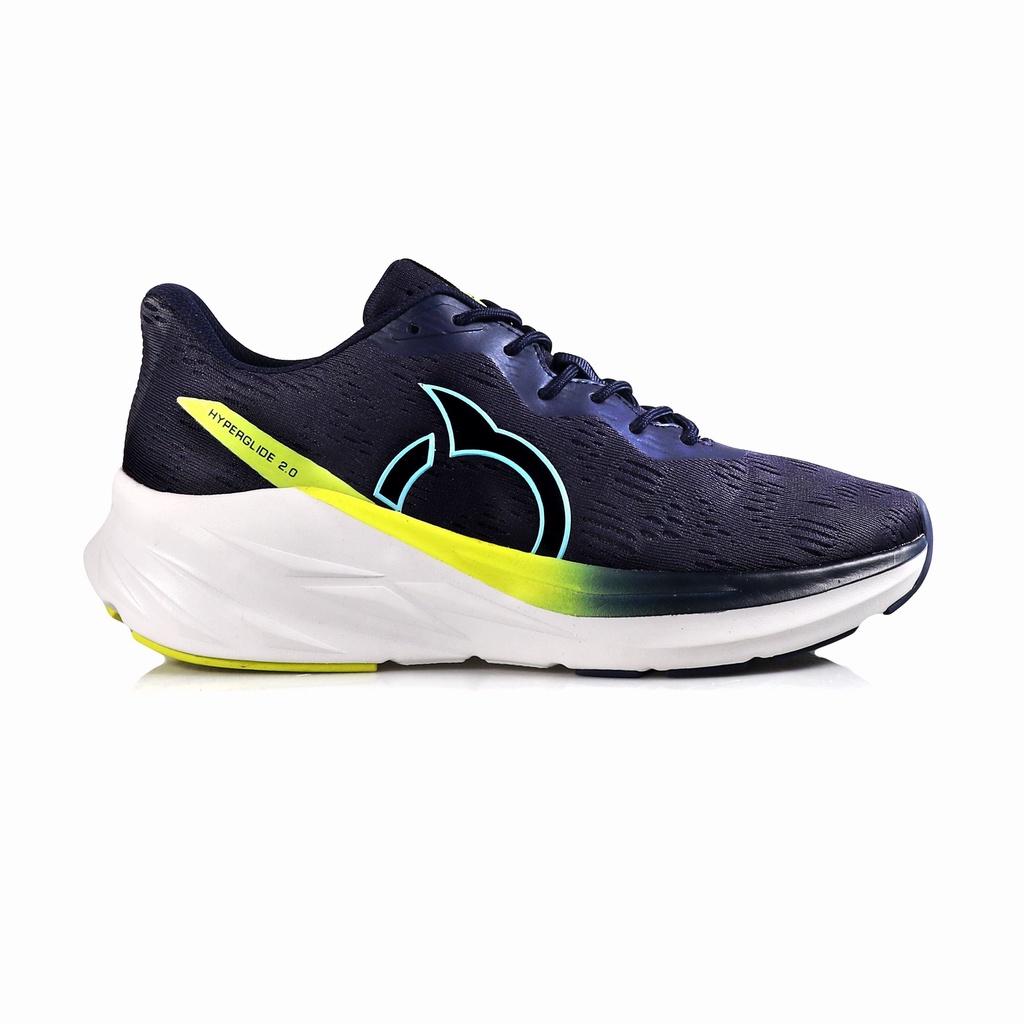 SEPATU LARI RUNNING ORTUSEIGHT HYPERGLIDE 2.0 - NAVY CYAN LEMON WHITE