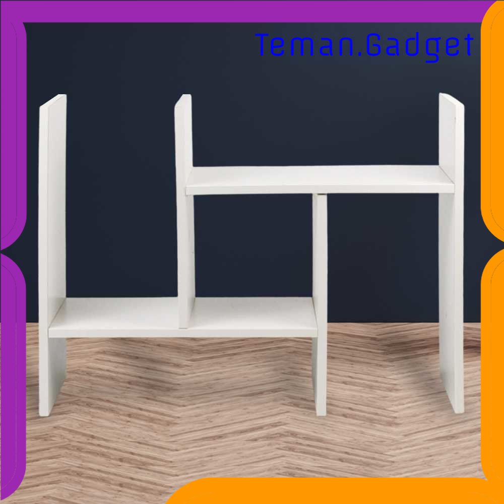 TG - KTK Veneer Rak Buku Rakit DIY Table Bookshelf Minimalist Organizer - ZW404