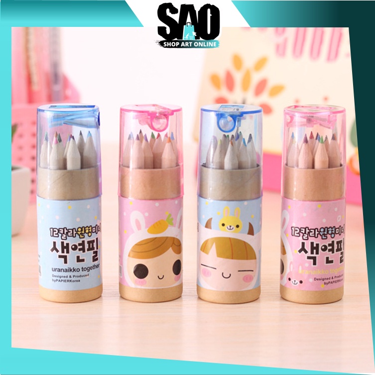 

SAO - S5735 Pensil Warna 12 IN 1 Free Serutan Pensil / Pensil Warna + Serutan Isi 12 Pcs / Pensil Warna Anak / Pencils High Quality