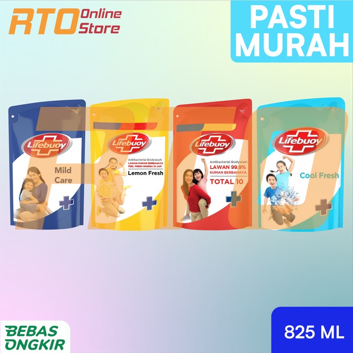 Lifebuoy Sabun Mandi Cair Refill 825Ml Sabun Cair Lifebuoy