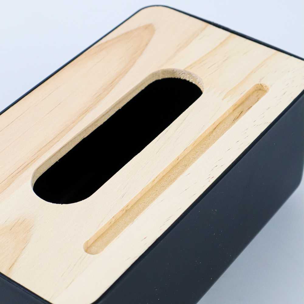 (BISA COD) FTIHSHP  Kotak Tisu Kayu Solid Wooden Tissue Box - ZJ007