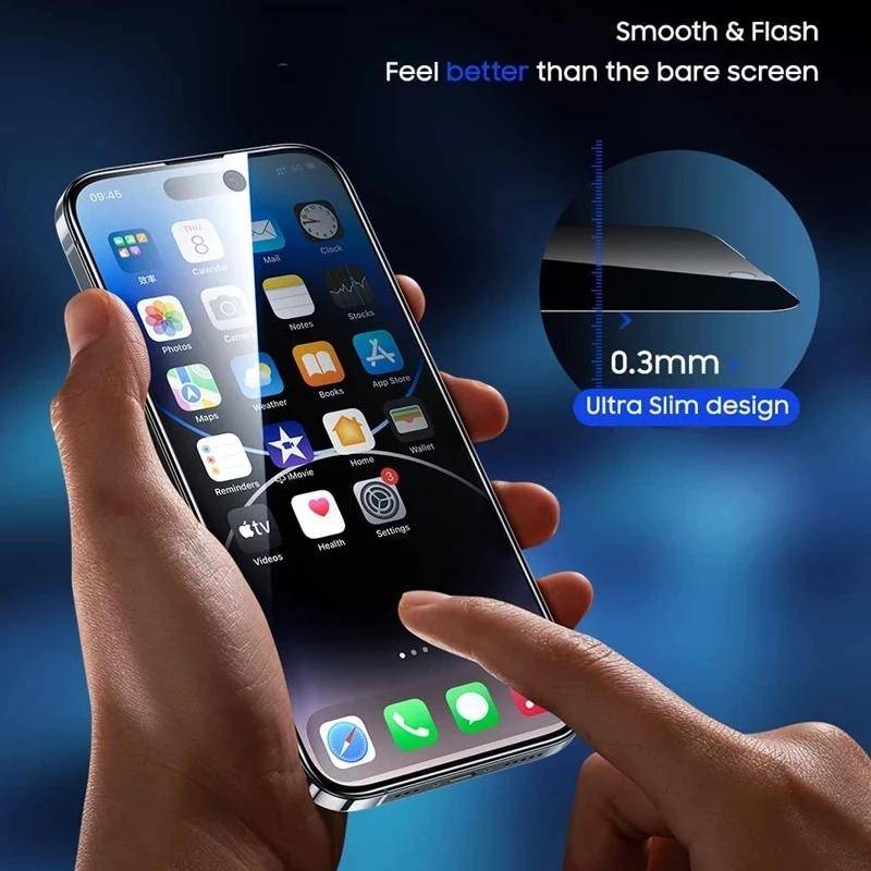 2pcs Full Cover Pelindung Layar Anti Spy Untuk Iphone14 13 12 11 Pro MAX Plus Mini Privasi Tempered Glass Untuk iPhone X XS MAX XR 7 8 6 6S Plus SE 2022 2020 14Plus 13Mini 12Mini