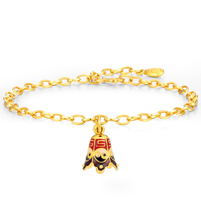 Goldkingdom Aksesoris Perhiasan Fashion Ready Stock Delapan Trigram, Jam Kuno Liontin, Gaya Pribadi, Aman Diy, Transfer Manik Aksesoris, Gelang Perempuan