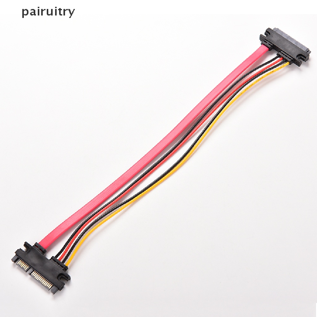 Kabel Data SATA HDD Power Combo Extend Extension PRT 12inch Male to Female7+15Pin