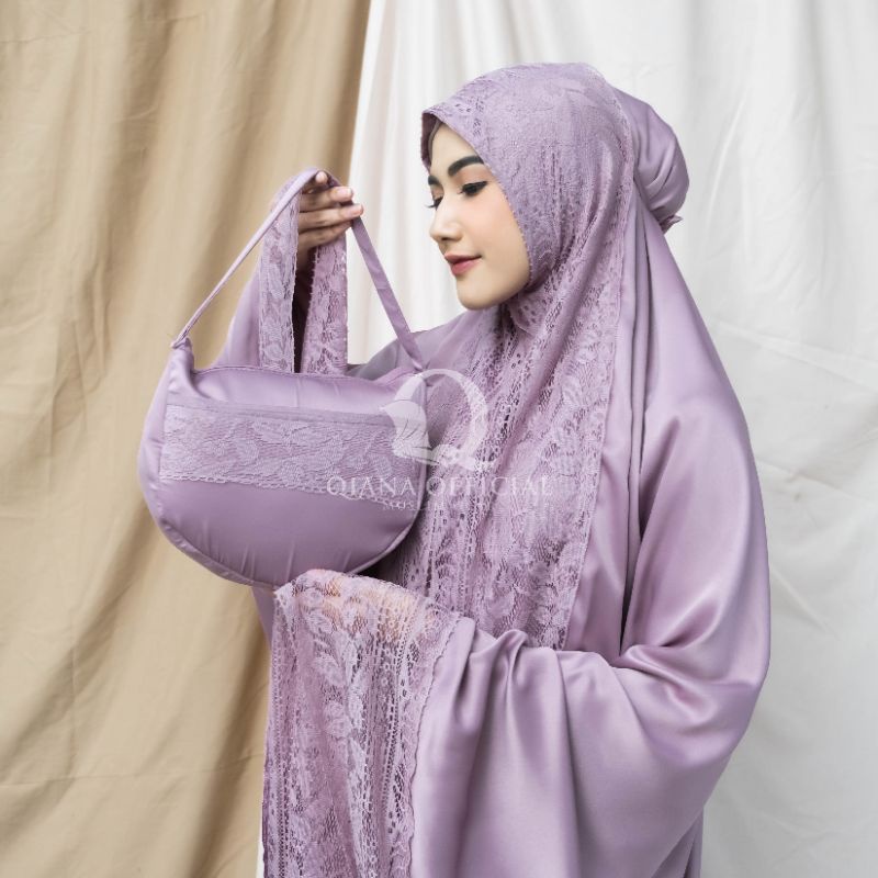 Limited Mukena Dewasa Mukena Dewasa Silky Daily Qiana 2In1 Series Aisyah Terkini S69 / Mukenah Jumbo