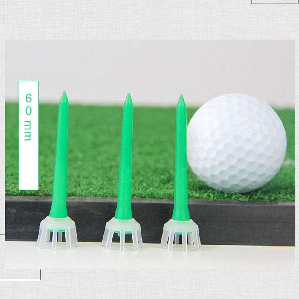 Populer 10PCS Golf Tees Alat Latihan Plastik Aksesoris Golf Tahan Lama