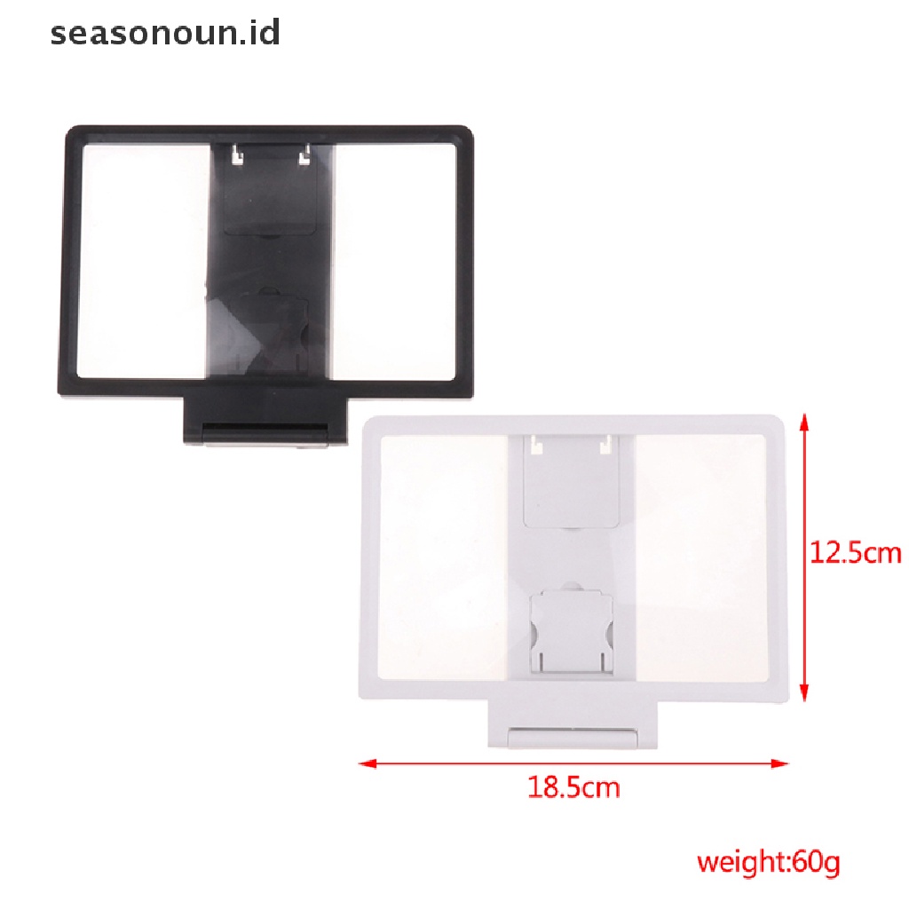 Seasonoun 1PC Penguat Layar Ponsel HD TV magnifier Braket Handphone Lipat.