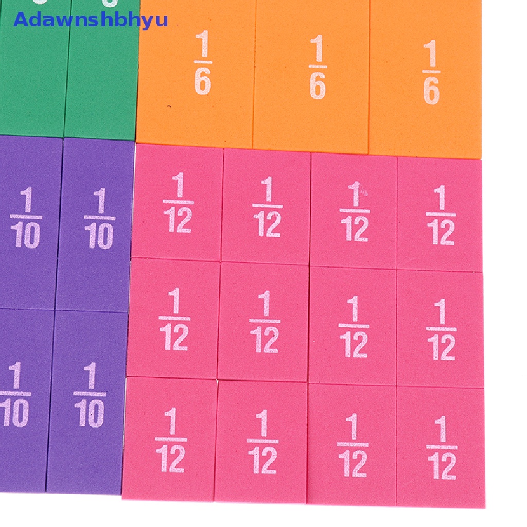 Adhyu 1Set Tile Pecahan Hujan Mainan Edukasi Belajar Anak Matematika Mainan Bayi ID