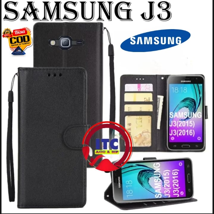 CASE PREMIUM FLIP KULIT DOMPET TYPE HP SAMSUNG J3 J3 PRO J2 J2 PRO J330 J5 PRO J530 J7 PRO J730 DOMP