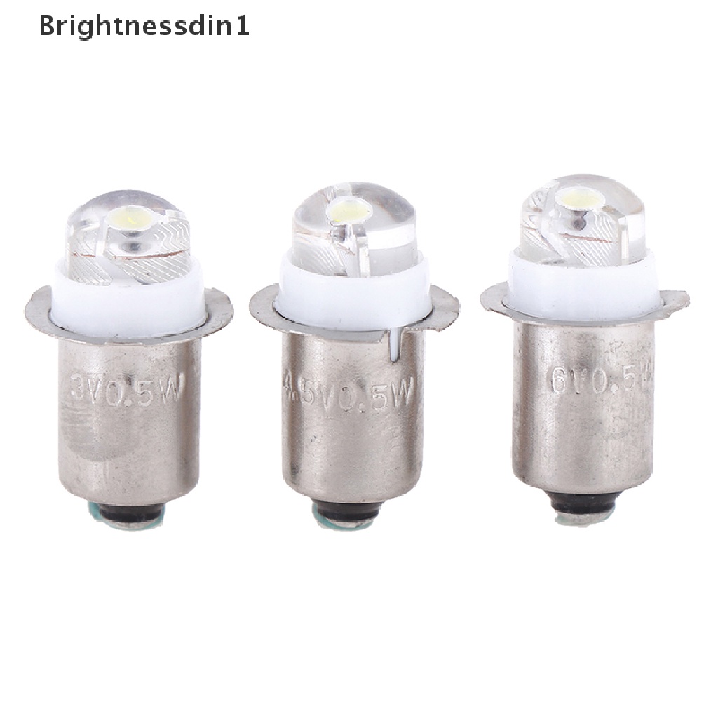 [Brightnessdin1] P13.5s 0.5w 3v 4.5v 6v Lampu Kerja Senter torch light Pengganti Bohlam led Butik