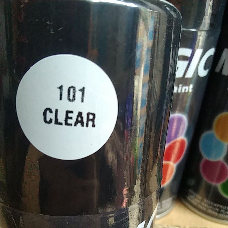 cat semprot pilok pilox magic spray paint magic clear 101 pernis clear 300cc bening mengkilap pilok finishing