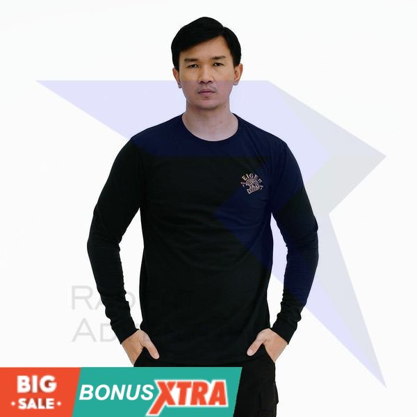 Kaos EIGER1989 SPECTER LS T-Shirt Black Hitam 91000 6759 ORIGINAL  Original AWET MURAH KECE