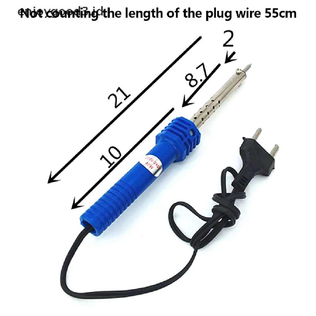 【Rready Stock】 1Pc 30W 220V External Heag Electric Soldering Iron Pen Welding Kit EU Plug （ID）