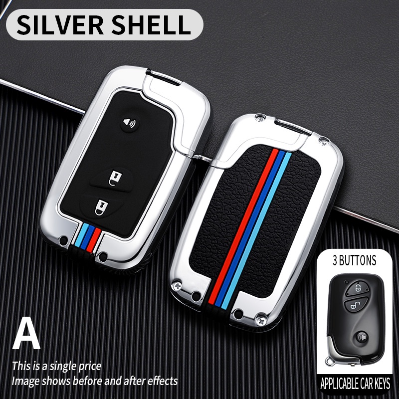 Zinc Alloy 3kancing Case Kunci Mobil Untuk BYD S6 F3 L3 M6 F0 G3 S7 E6 G3R Cover Shell Aksesoris Gantungan Kunci Mobil-Styling