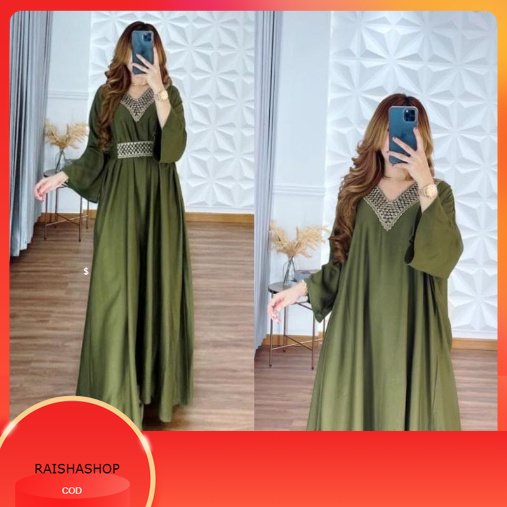 KAFTAN TSAMIRA SUPER JUMBO BUSUI (FREE BELT/BANDANA) RAYON DIAMOND PREMIUM | GAMIS TSAMYRA DST KEKIN