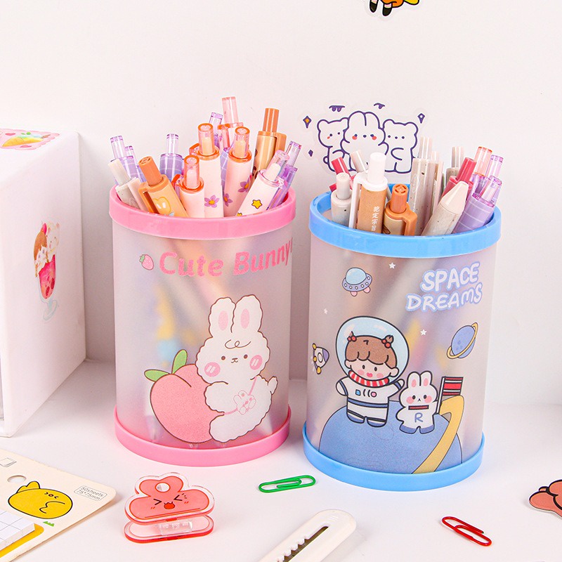 Tempat Kotak Pena Pensil Pen Pencil Holder Bulat Tabung Lipat OSM-ST0249