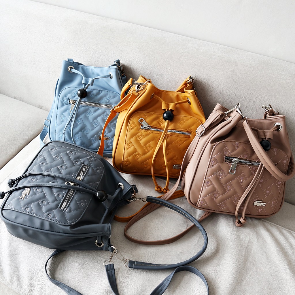 Bagque Tas Selempang cewek cocola super serut 2 tali Terbaru kekinian style wanita korea 06-6868