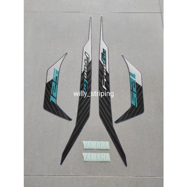 Striping Stiker Stiker sticker lis body yamaha new freego 2023 biru doff