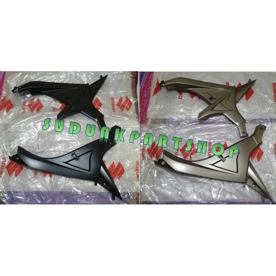 cover rangka frame cover suzuki gsx r150 silver hitam original sgp