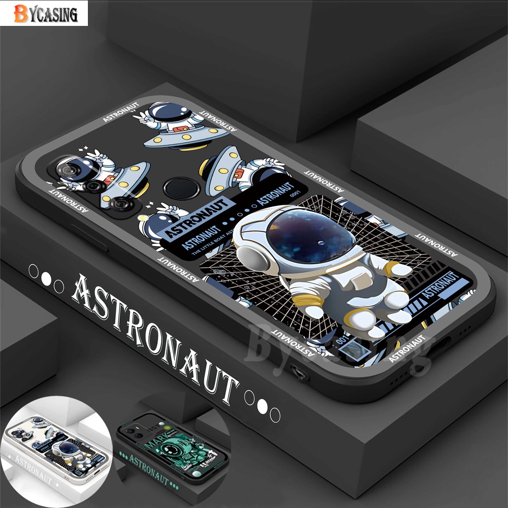 Huawei Y6P Y6 Pro 2019y7a Nova 7i Nova 5T Nova 3i Y9S Y9 Prime2019 P30 Lite Fashion Mars Pesawat Luar Angkasa Astronot Shockproof Rubber Soft Phone Case BY