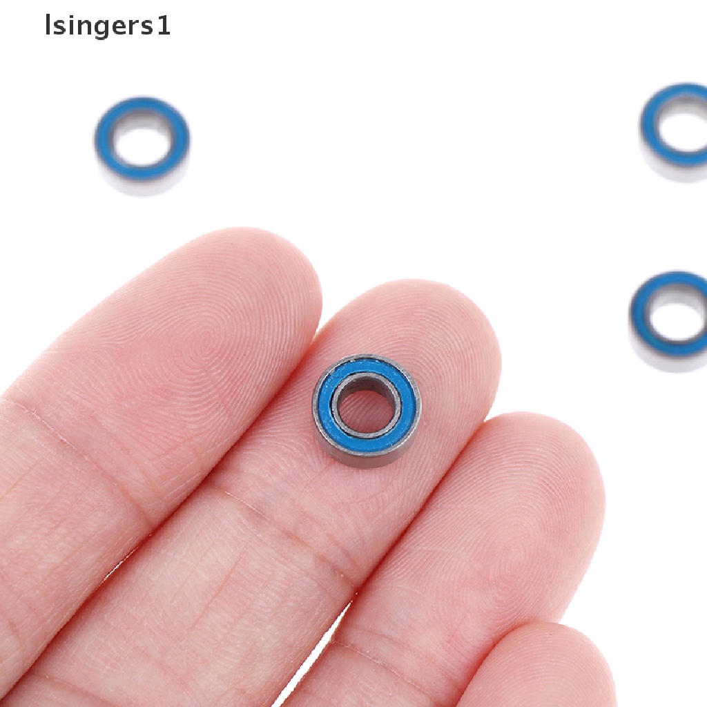 [lsingers1] 5Pcs Blue 4*8*3mm MR84RS MR84-2RS 4x8x3mm rubber sealed ball bearings Boutique