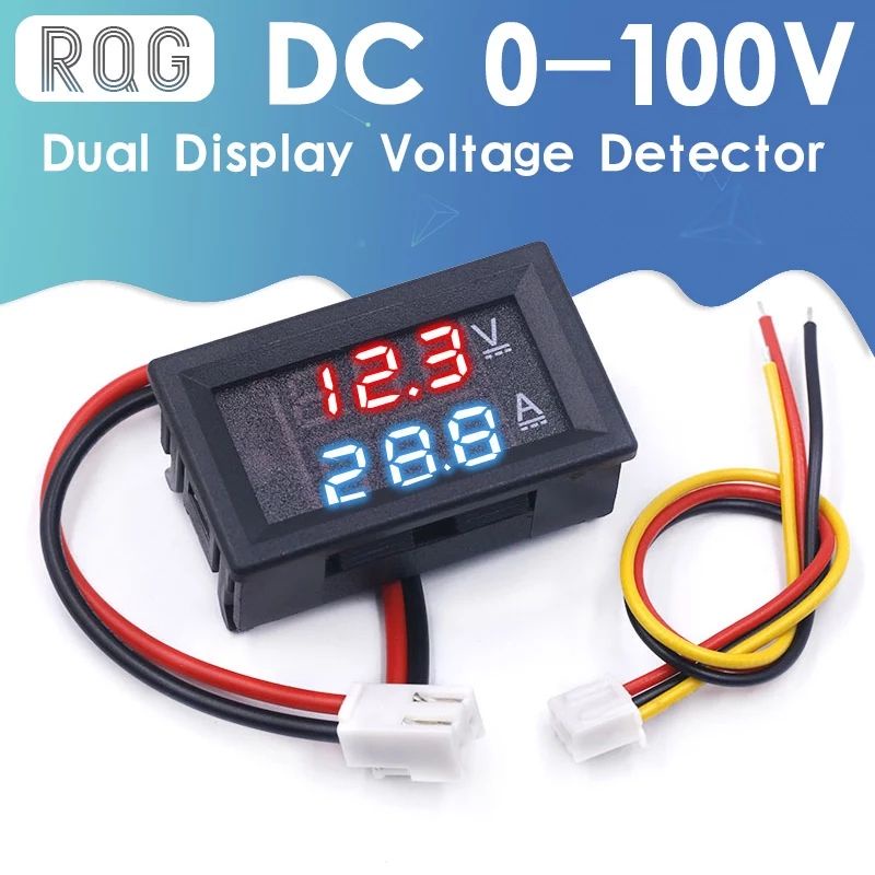 DISPLAY COMBO DUAL VOLT METER AMPERE METER DIGITAL  DC 0-100V/10A RED AND BLUE LED DISPLAY