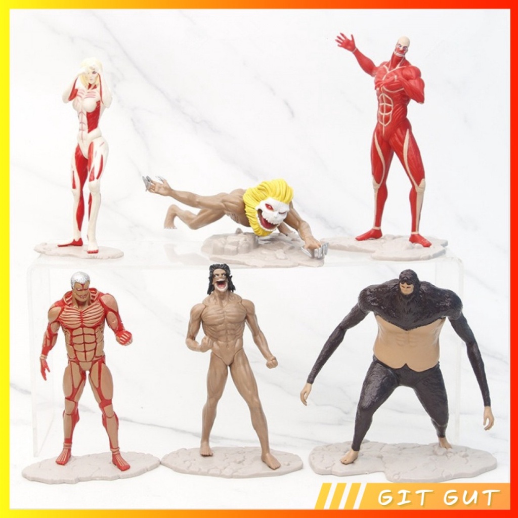 Action Figure Pajangan Mainan AoT Attack on Titans Shingeki no Kyojin