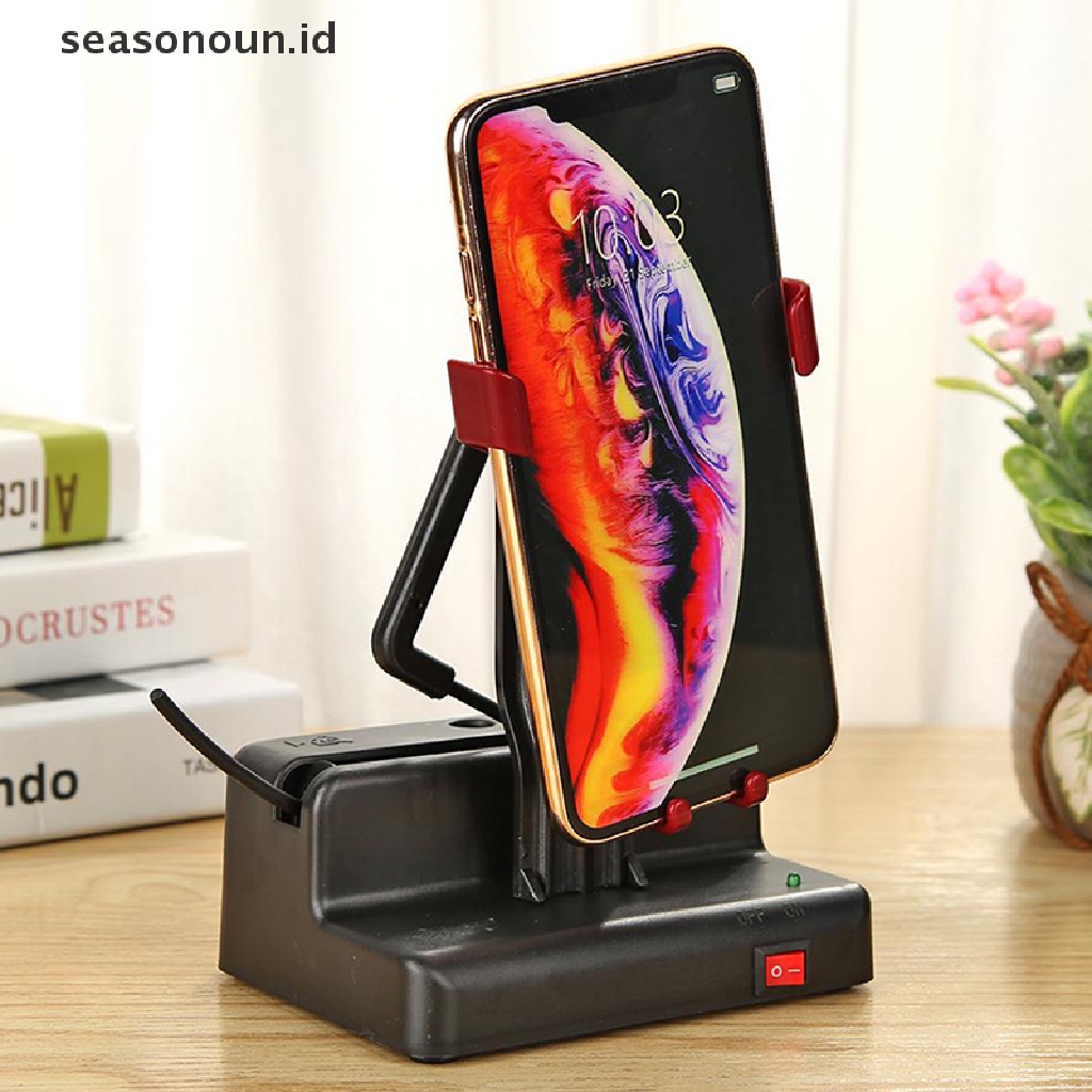 Seasonoun Phone Swing Automatic Shake Motion Brush Step Safety Wiggler Dengan Kabel USB.