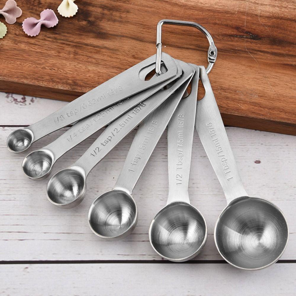 Solighter Sendok Takar Set Food-grade Perlengkapan Baking Alat Dapur Serbaguna Graduated Measuring Spoon