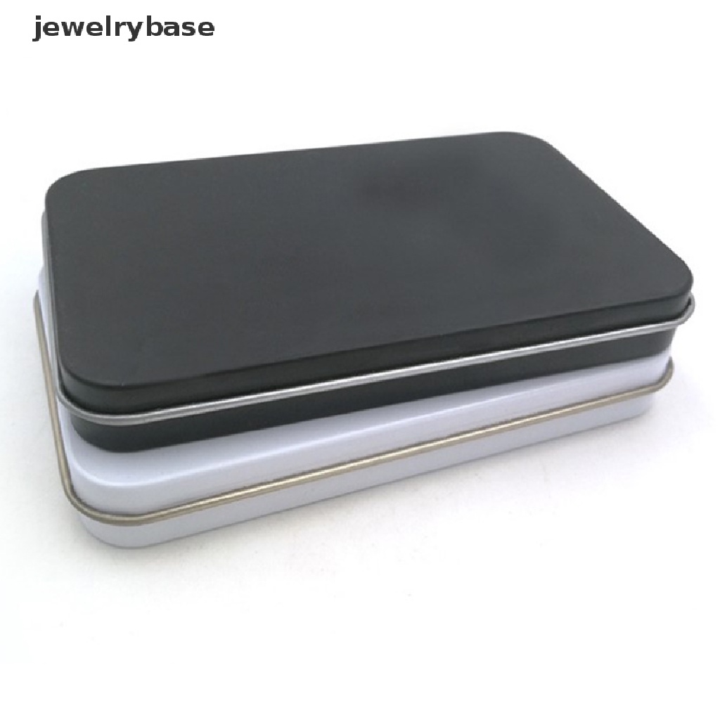 [jewelrybase] 1pcs Kotak Kaleng Persegi Panjang Kotak Besi Kosmetik Bermutu Tinggi Kotak eye shadow Butik